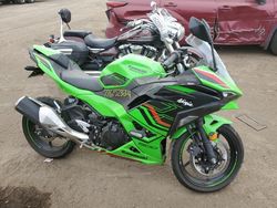 Salvage motorcycles for sale at Brighton, CO auction: 2024 Kawasaki EX500 A