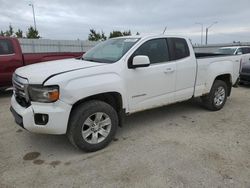 Salvage trucks for sale at Nisku, AB auction: 2015 GMC Canyon SLE