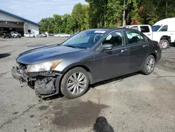 Salvage cars for sale from Copart East Granby, CT: 2011 Honda Accord EXL