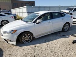 Salvage cars for sale at Kansas City, KS auction: 2017 Ford Fusion SE