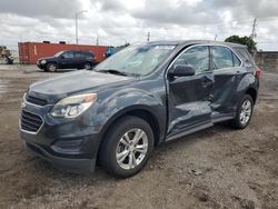 Salvage cars for sale from Copart Homestead, FL: 2017 Chevrolet Equinox LS