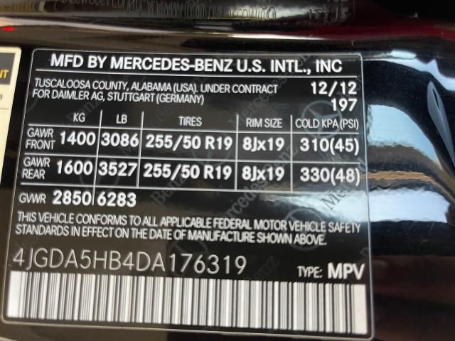 2013 Mercedes-Benz ML 350 4matic