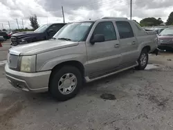 Salvage cars for sale at Miami, FL auction: 2002 Cadillac Escalade EXT