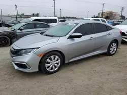 Salvage cars for sale at Los Angeles, CA auction: 2019 Honda Civic LX