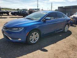 Salvage cars for sale at Colorado Springs, CO auction: 2015 Chrysler 200 Limited