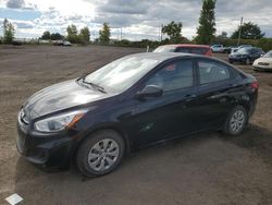 Salvage cars for sale from Copart Montreal Est, QC: 2015 Hyundai Accent GLS