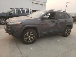 Salvage cars for sale at Farr West, UT auction: 2018 Jeep Cherokee Trailhawk