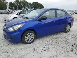 Salvage cars for sale at Loganville, GA auction: 2012 Hyundai Accent GLS