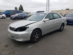 Salvage cars for sale at Hayward, CA auction: 2002 Toyota Camry LE