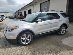 Salvage cars for sale at Indianapolis, IN auction: 2014 Ford Explorer Limited