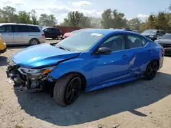 Nissan salvage cars for sale: 2021 Nissan Sentra SR