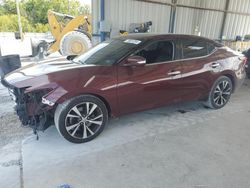 Salvage cars for sale from Copart Cartersville, GA: 2017 Nissan Maxima 3.5S