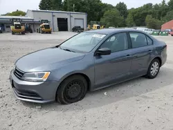 Salvage cars for sale at Mendon, MA auction: 2016 Volkswagen Jetta S