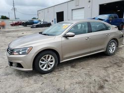 Salvage cars for sale at Jacksonville, FL auction: 2016 Volkswagen Passat S