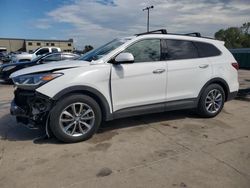 Salvage cars for sale at Wilmer, TX auction: 2017 Hyundai Santa FE SE