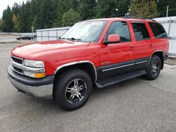 Chevrolet salvage cars for sale: 2001 Chevrolet Tahoe K1500