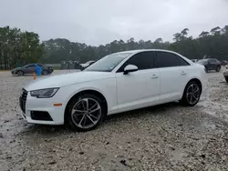 Salvage cars for sale at Houston, TX auction: 2019 Audi A4 Premium