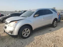 Salvage cars for sale at Kansas City, KS auction: 2015 Chevrolet Equinox LS