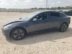 Salvage cars for sale at San Antonio, TX auction: 2021 Tesla Model 3