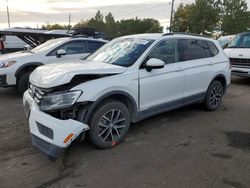 Salvage cars for sale at Denver, CO auction: 2021 Volkswagen Tiguan SE