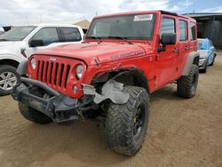 Salvage cars for sale at Brighton, CO auction: 2015 Jeep Wrangler Unlimited Rubicon