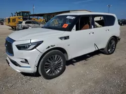 Salvage cars for sale at Temple, TX auction: 2018 Infiniti QX80 Base