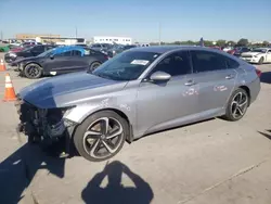 Honda salvage cars for sale: 2018 Honda Accord Sport