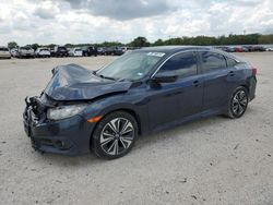 Salvage cars for sale at San Antonio, TX auction: 2016 Honda Civic EXL