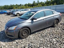 Salvage cars for sale at Windham, ME auction: 2015 Nissan Sentra S