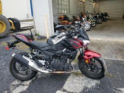 Salvage motorcycles for sale at Grantville, PA auction: 2021 Kawasaki ER400 D