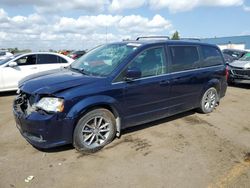 Salvage cars for sale at Woodhaven, MI auction: 2015 Dodge Grand Caravan SE