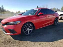 Salvage cars for sale at Bowmanville, ON auction: 2022 Honda Civic Touring