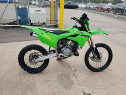 Salvage motorcycles for sale at Chalfont, PA auction: 2022 Kawasaki KX112 A