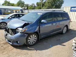 Salvage cars for sale at Wichita, KS auction: 2017 Toyota Sienna XLE