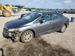 Honda salvage cars for sale: 2012 Honda Civic EX