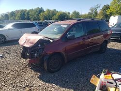 Salvage cars for sale at Chalfont, PA auction: 2009 Toyota Sienna CE