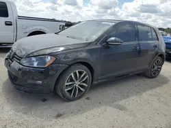 Salvage cars for sale at San Antonio, TX auction: 2017 Volkswagen Golf S