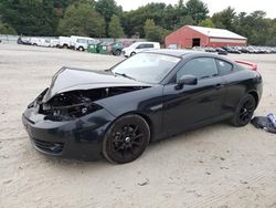 Salvage cars for sale at Mendon, MA auction: 2008 Hyundai Tiburon GS