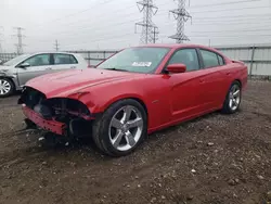 Salvage cars for sale at Elgin, IL auction: 2012 Dodge Charger R/T