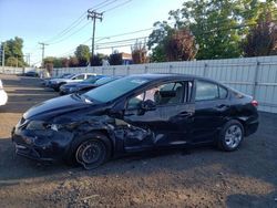 Salvage cars for sale at New Britain, CT auction: 2013 Honda Civic LX