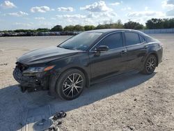 Salvage cars for sale at San Antonio, TX auction: 2024 Toyota Camry SE Night Shade