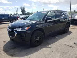 Chevrolet salvage cars for sale: 2019 Chevrolet Traverse LS