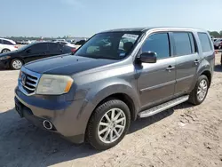 Salvage cars for sale at Houston, TX auction: 2014 Honda Pilot Exln