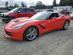 Salvage cars for sale from Copart Graham, WA: 2016 Chevrolet Corvette Stingray 3LT