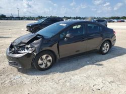 Salvage cars for sale at Arcadia, FL auction: 2013 Honda Civic LX