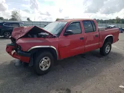 Salvage trucks for sale at Dunn, NC auction: 2002 Dodge Dakota Quad Sport