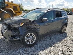 Salvage cars for sale at Barberton, OH auction: 2018 Ford Escape SEL