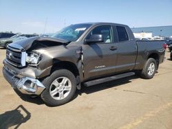 Salvage trucks for sale at Woodhaven, MI auction: 2010 Toyota Tundra Double Cab SR5