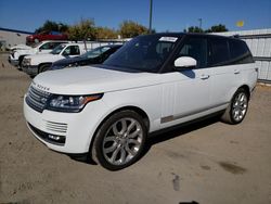 Salvage cars for sale at Sacramento, CA auction: 2016 Land Rover Range Rover Supercharged