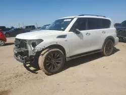 Salvage cars for sale at Amarillo, TX auction: 2017 Nissan Armada Platinum